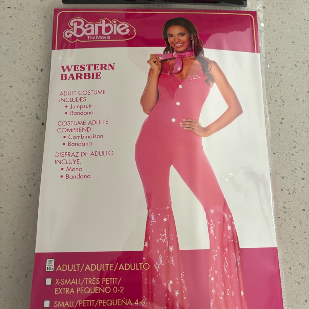 Halloween Costume Barbie Cowgirl Pink size M
